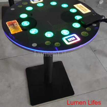Smart Entertainment Interactive Round Bar Table + Interactive Smart Table