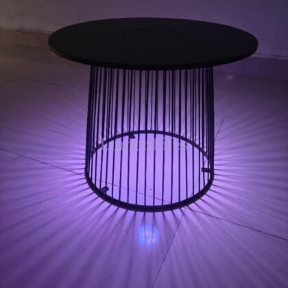Multi-Color Solar LED Table for Patio, Events, and Outdoor Spaces